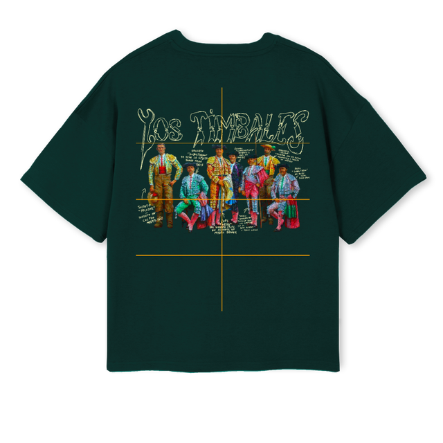 TIMBALESBOXYTEE Wild Green Oversized Boxy Tee.