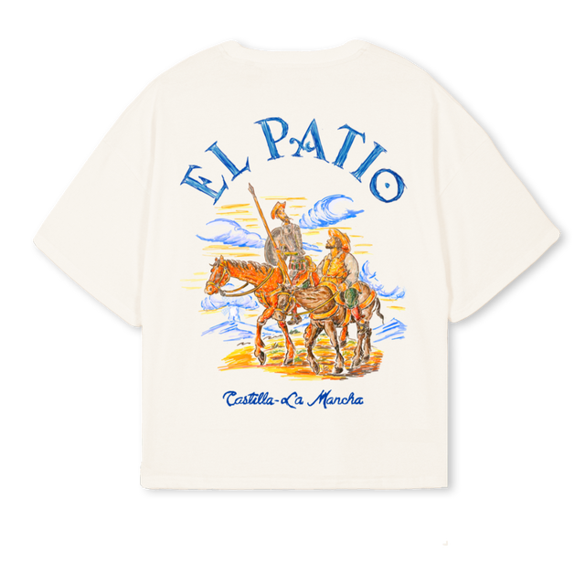 QUIXOTETEE Vintage White Oversized Boxy Tee.