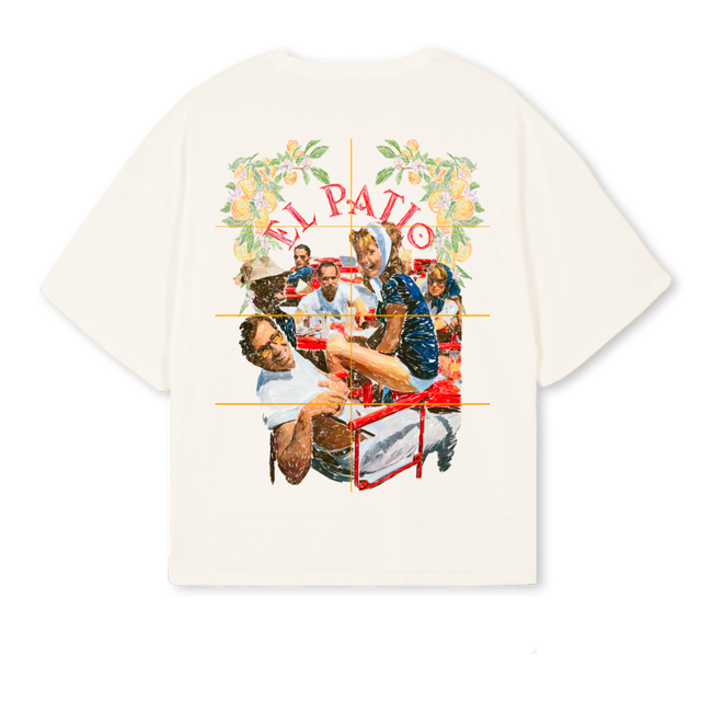 TARDEOSTEE Vintage White Oversized Boxy Tee.