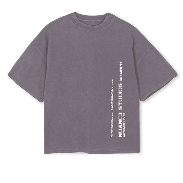 NSTEESIDE Pigment Grey Oversized Boxy Tee.