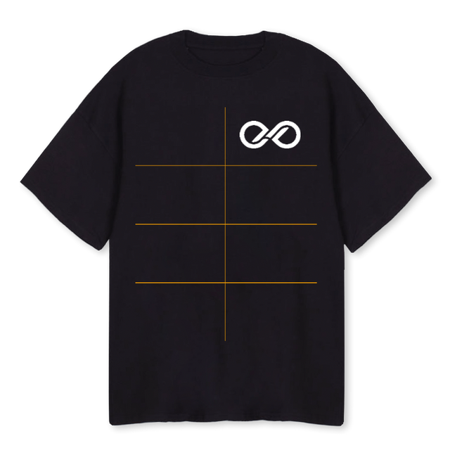ENJAYICON Black Oversized Tee.