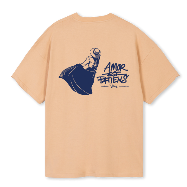 PATIENCE Sand Oversized Tee.