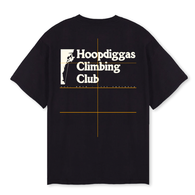 SVARTCLIMBING Black Oversized Tee.