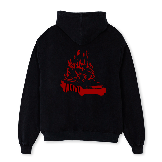 CLARO_2 Black Oversized Hoodie.