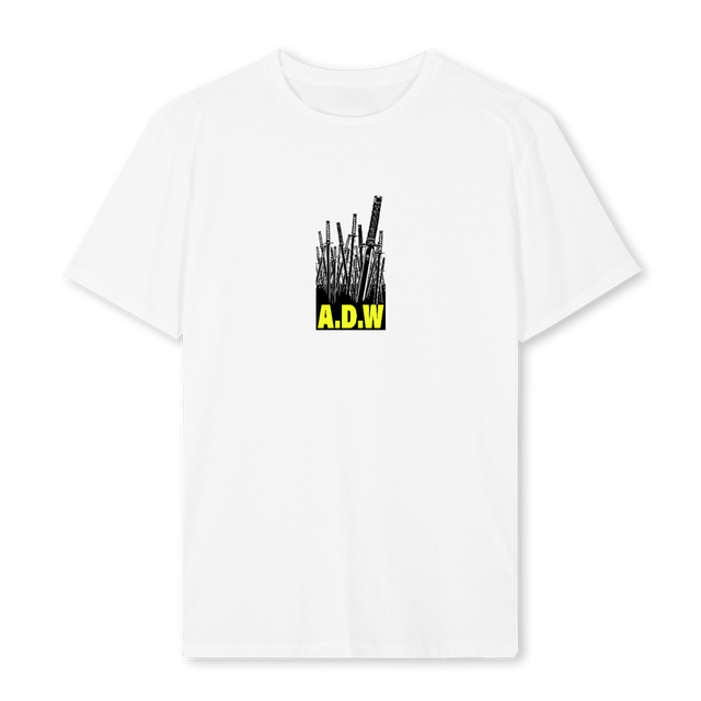 ADWSEVENBLKNEO White Regular Tee.