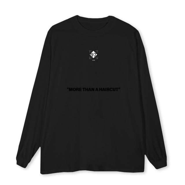 MTAH Black Oversized LS Tee.