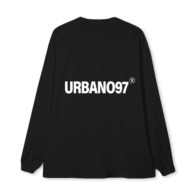 MTAH Black Oversized LS Tee.