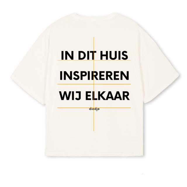 INDITHUISWHITE Vintage White Oversized Boxy Tee.