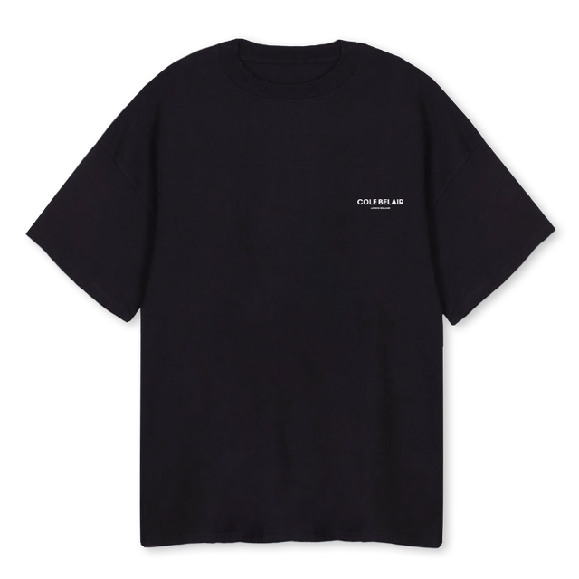 FIRSTDROPCB Black Oversized Tee.
