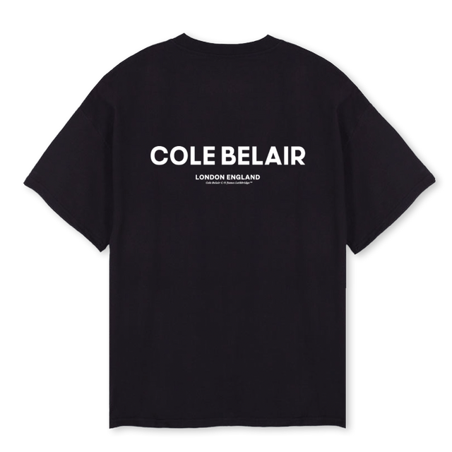 FIRSTDROPCB Black Oversized Tee.