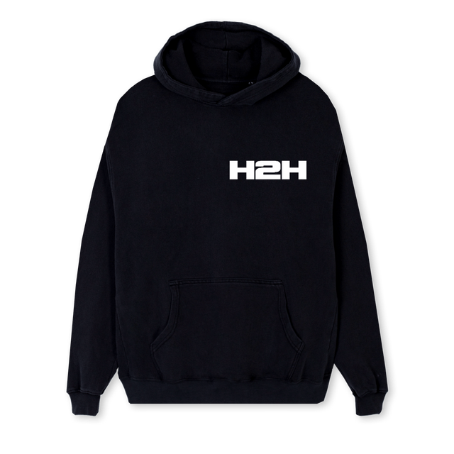 HAZDSTOHELTHONE Black Regular Hoodie.