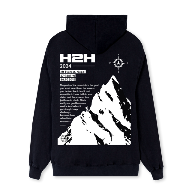 HAZDSTOHELTHONE Black Regular Hoodie.