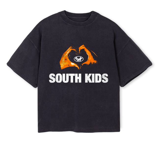 WATCHYOURBACKTEE Vintage Black Oversized Boxy Tee.