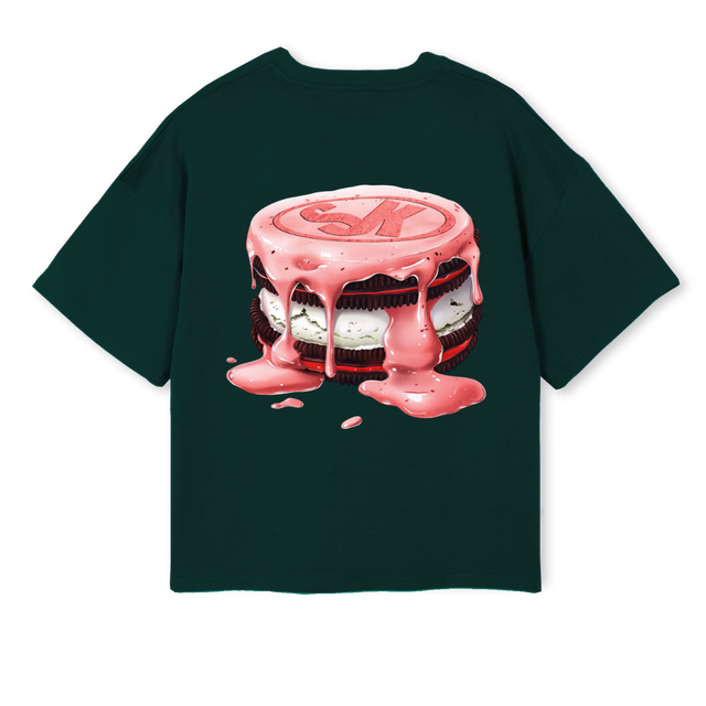 COOKIESSKTEE Wild Green Oversized Boxy Tee.