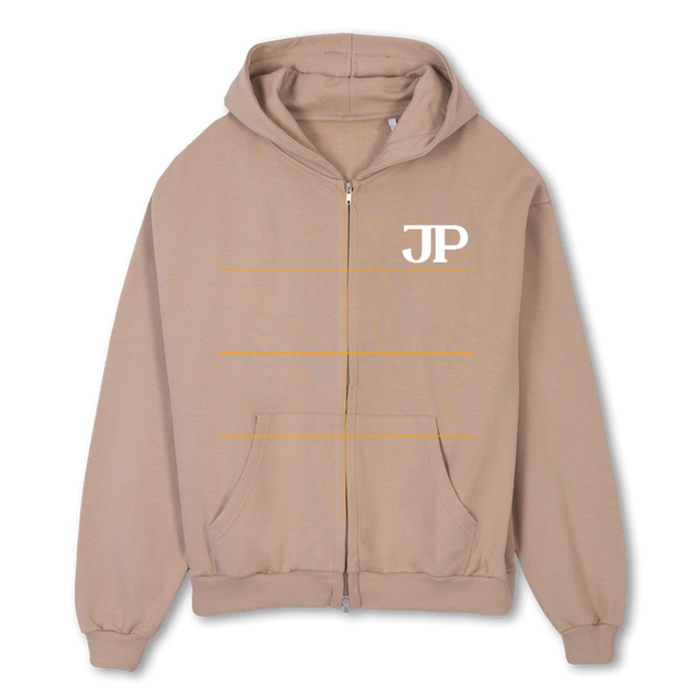HDZIPCROISLOGO Croissant Oversized Zipped Hoodie.