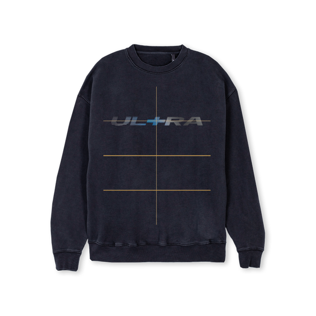 ULTRASWEATONE Vintage Black Regular Crewneck Sweater.