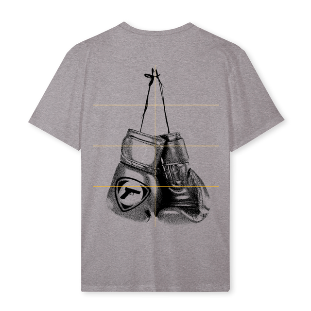 BOXINGGREY Grey Marl Regular Tee.