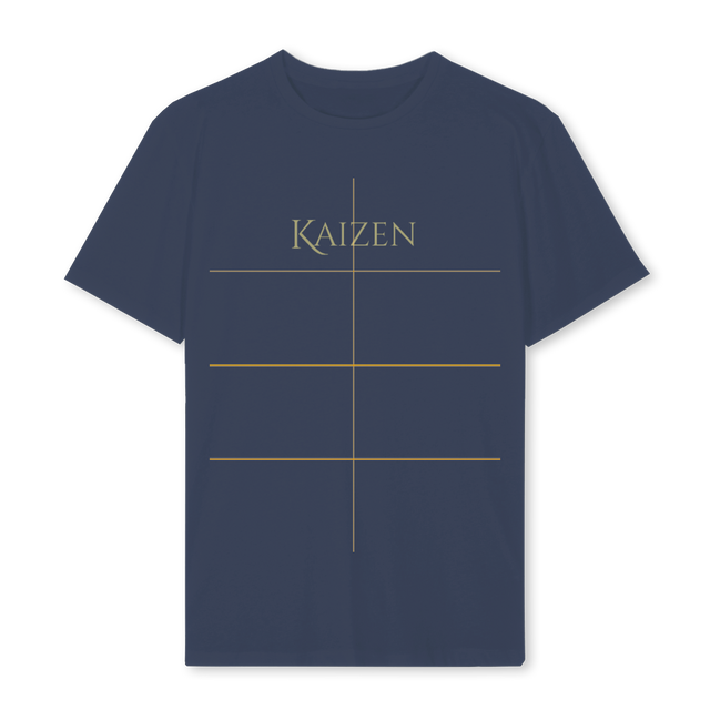 KAIZENGREEN Navy Blue Regular Tee.