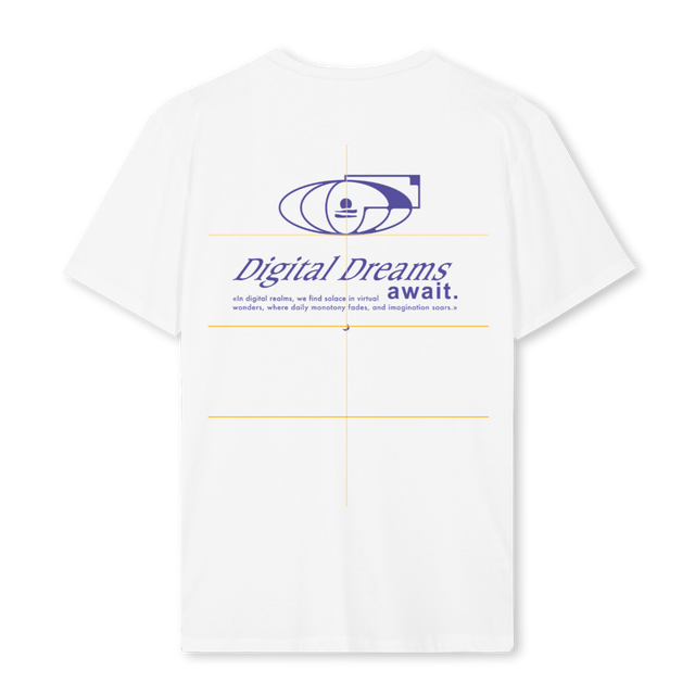 RESTART_2 White Regular Tee.