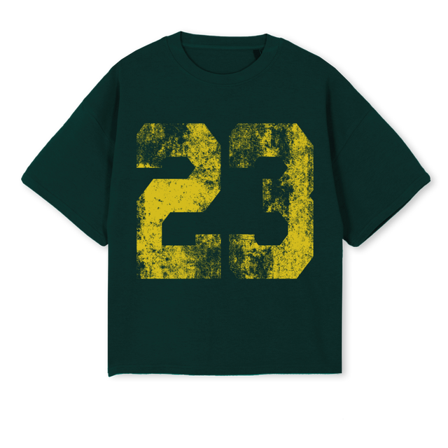 TNTYTHREEGREENYELLOW Wild Green Oversized Boxy Tee.