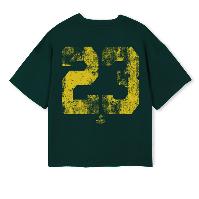 TNTYTHREEGREENYELLOW Wild Green Oversized Boxy Tee.