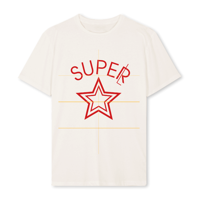 SUPERSTARTEE Vintage White Regular Tee.