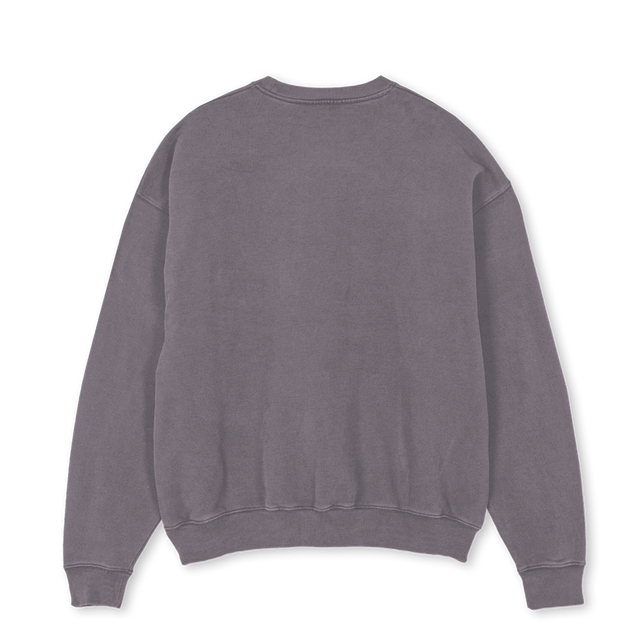 CHASETHEREDPIGMENT Pigment Grey Oversized Crewneck Sweater.