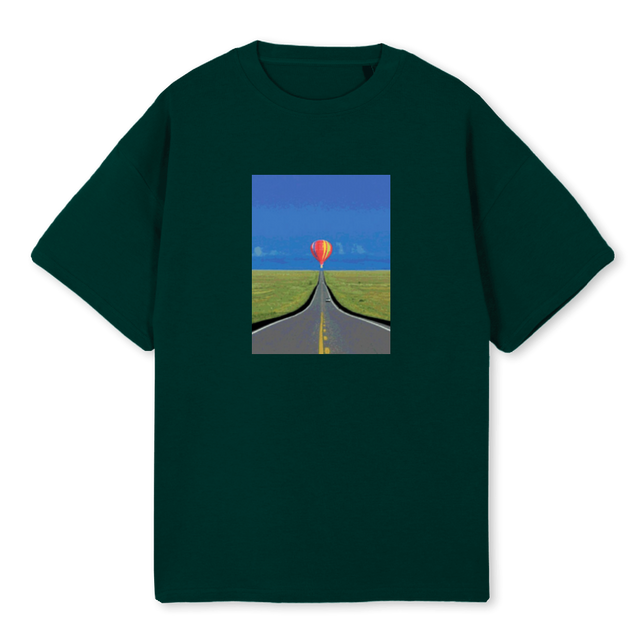 BALLOONGREENTEE Wild Green Oversized Tee.