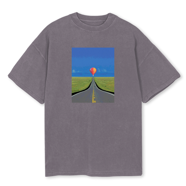 BALLOONPIGMENTTEE Pigment Grey Oversized Tee.