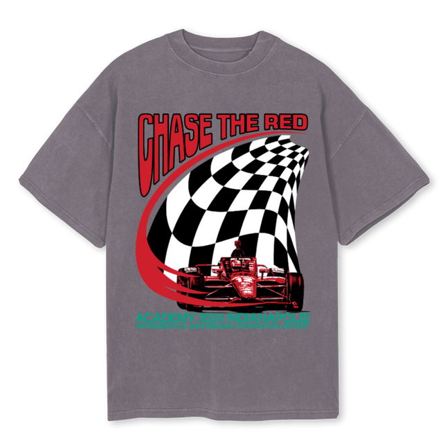 CHASETHEREDPIGMENTTE Pigment Grey Oversized Tee.