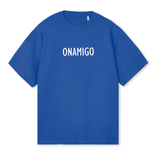 ONAMIGOBLUE Cobalt Blue Oversized Tee.