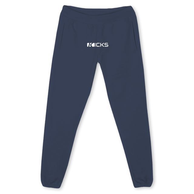 SWEATKICKSLONG Navy Blue Relaxed Sweatpants.