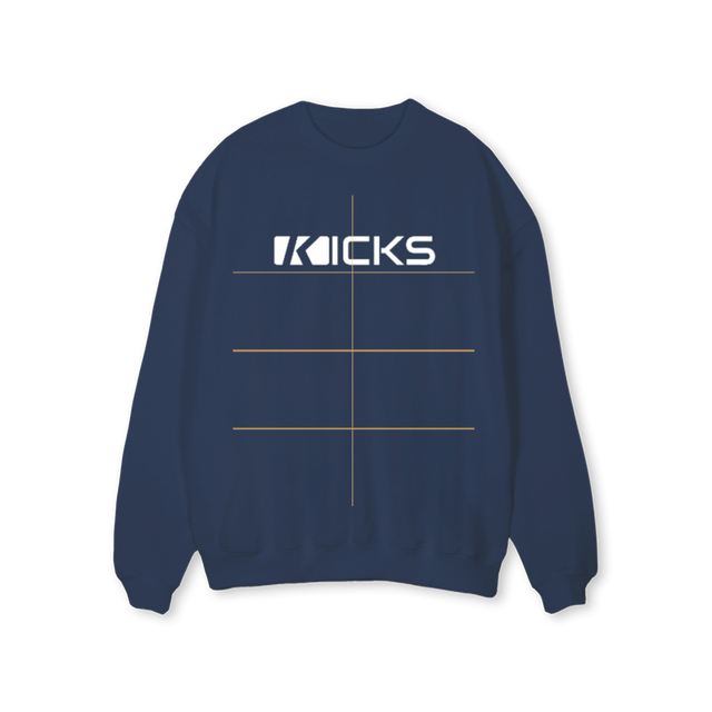 SWEARKICKSBLUE Navy Blue Regular Crewneck Sweater.