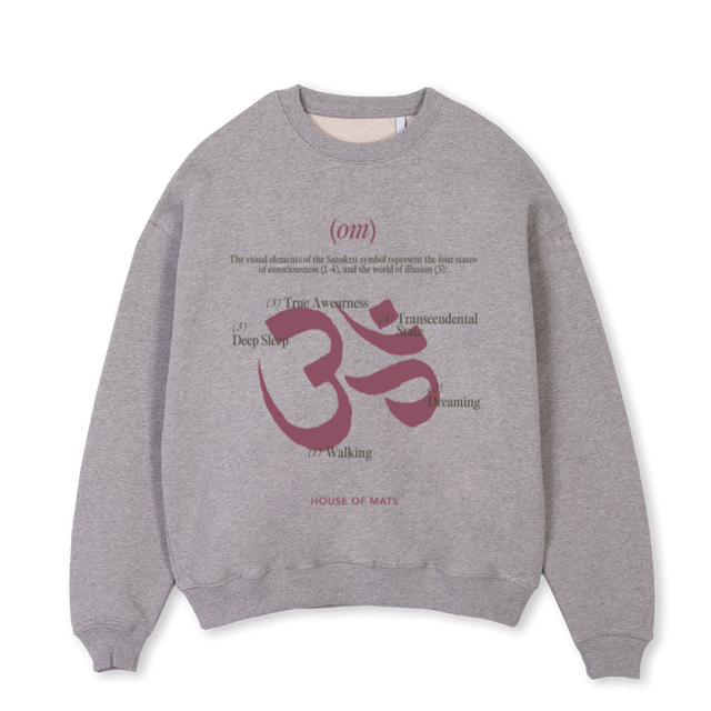 BUZOOM Grey Marl Oversized Crewneck Sweater.