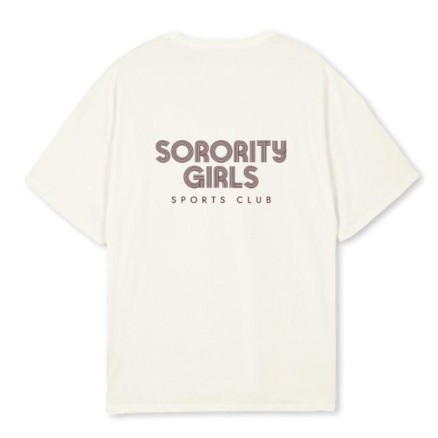 SGCSCCREAMBURGTEE Cream Oversized Tee.