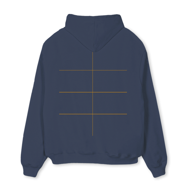 NAVHOODY Navy Blue Oversized Hoodie.