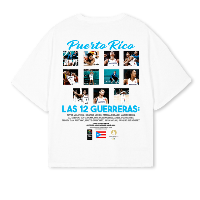 FEMENINA White Oversized Boxy Tee.