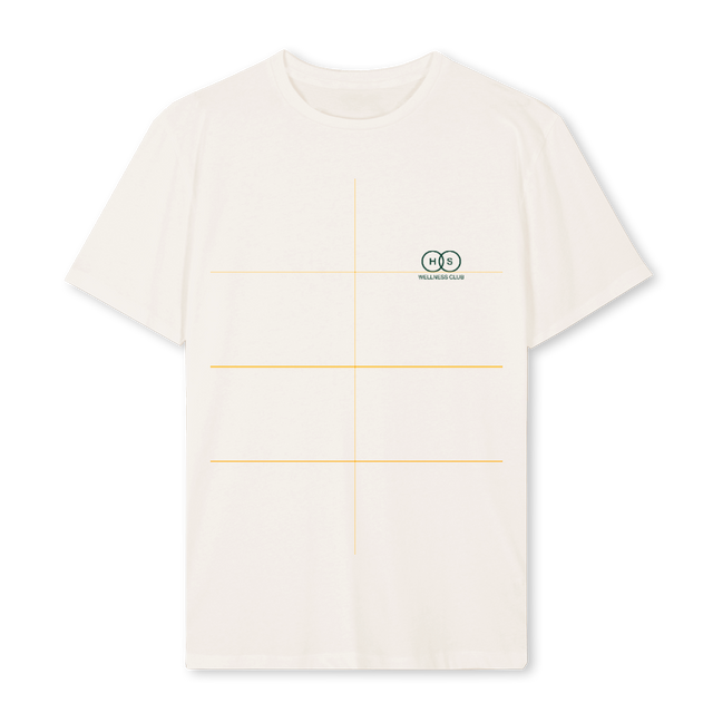 VINTAGEWWELNESSBLOCK Vintage White Regular Tee.