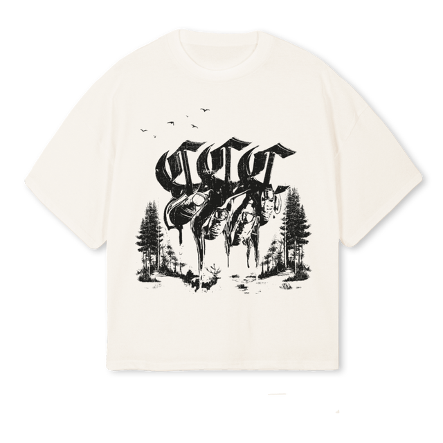 CLSCTPLCVW Vintage White Oversized Boxy Tee.