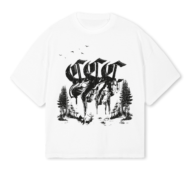 CLSCTRPLC White Oversized Boxy Tee.