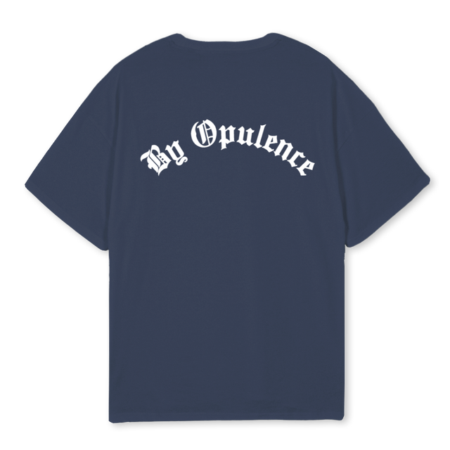 BYOPNAVYOT Navy Blue Oversized Tee.