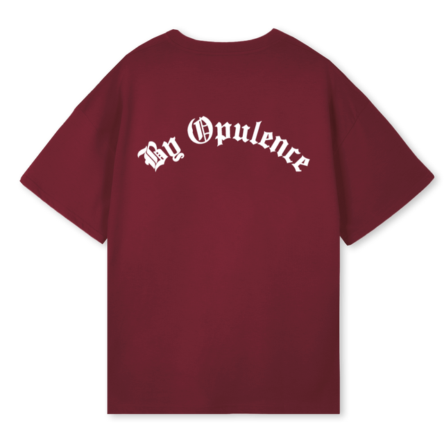 BYOPBURGANDYOT Burgundy Oversized Tee.