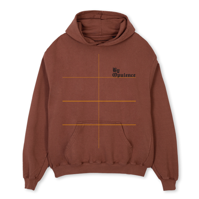 BYOPBROWNOH Vintage Brown Oversized Hoodie.