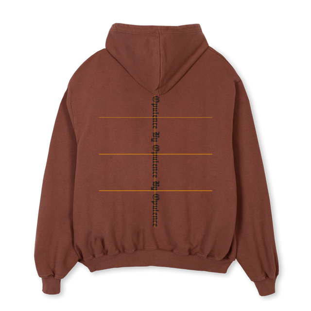 BYOPBROWNOH Vintage Brown Oversized Hoodie.