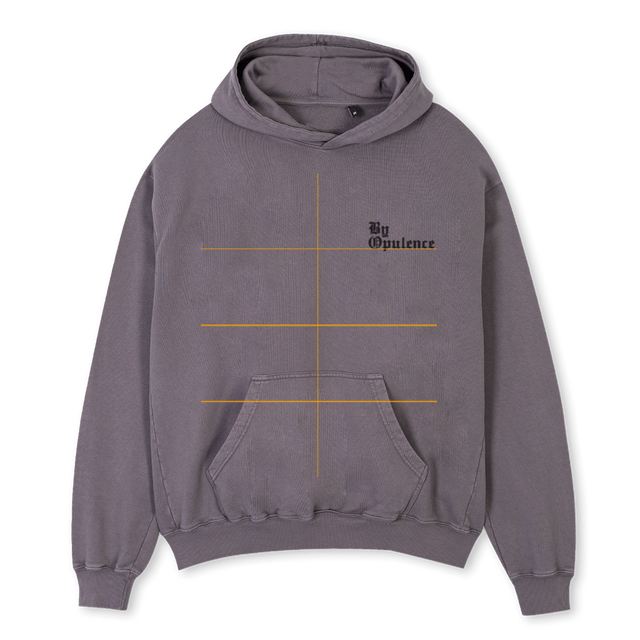 BYOPPIGMENTGRYOH Pigment Grey Oversized Hoodie.