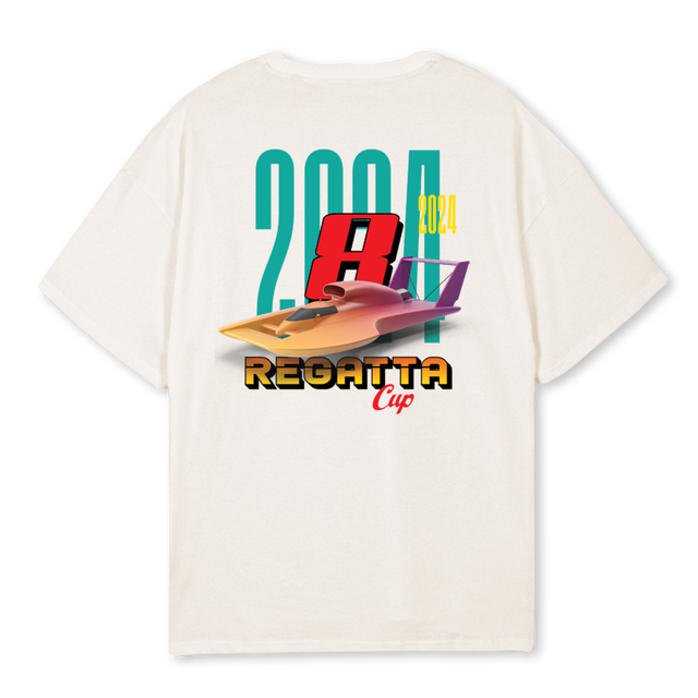 REGATTATWENTYFOUR Vintage White Oversized Tee.