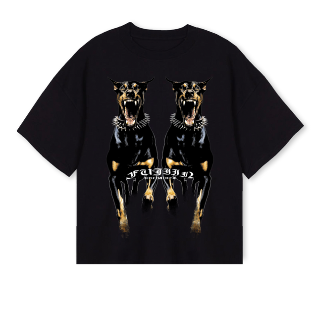 DOGB Black Oversized Boxy Tee.