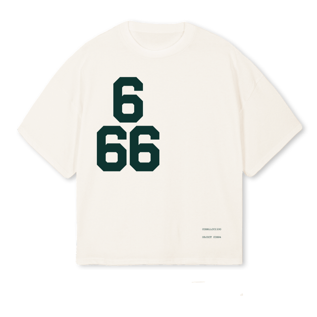 CCZEROZEROFOUR Vintage White Oversized Boxy Tee.
