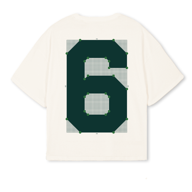 CCZEROZEROFOUR Vintage White Oversized Boxy Tee.