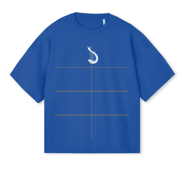 DHOOLCOBALT Cobalt Blue Oversized Boxy Tee.